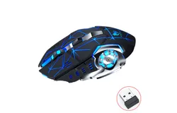 Wireless Mouse&comma; Gaming Mouse&comma; 2&period;4GHz&comma; Mute&comma; Rechargeable Mouse &lpar;Colored Backlight&rpar;