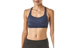 Patagonia Switchback Sports Bra In Dolomite Blue&sol;smolder Blue