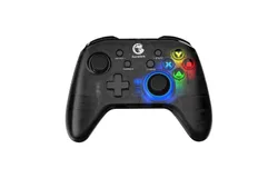 GameSir T4 Pro Wireless Game Controller for Windows 7 8 10 PC&sol;iPhone&sol;Android&sol;Switch&comma; Dual Vibration USB Bluetooth Mobile Gamepad Joystick for Apple Arcade MFi Gaming&comma; Translucent LED Backlight