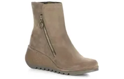 Fly London Women&apos;s Nela Zip Up Ankle Boots In Taupe