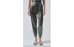 Atm Silk Joggers In Olive Drab
