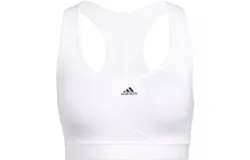 Adidas Medium Support Removeable Pads Training Sports Bra In White