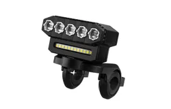 LED Bike Light USB Rechargeable Bicycle Front Light Waterproof with 6 Light Modes Support Power Bank Function for MTB Mountain Bike