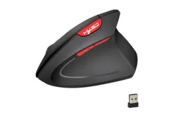 Wireless Mouse 2&period;4G Vertical Health Mouse External Battery Mouse 6D Computer Office Design