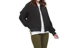 Mudpie Nolan Bomber Jacket In Black