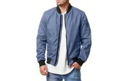 Men&apos;s Lightweight Bomber Jackets Light Track Jackets Casual Summer Windbreaker Outdoor Golf Fashion Coat for Men