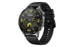HUAWEI Watch GT 4 B19F 46mm Bluetooth Smartwatch 1&period;43" AMOLED Screen Fluoroelastomer Strap - Black