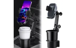 Car two-in-one multi-purpose cup holder Beverage holder Car phone holder Adjustable navigation bracket Automotive supplies