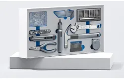 8&period;8V Electric Screwdriver Hot Silver Gift Box Hardware Tools Electric Screwdriver Set