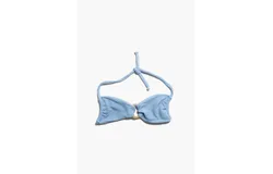 Blue Allium Bandeau Top