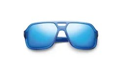 Ivi Vision Hunter - Pacific Blue Flash Lens In Matte Midway Blue - Antique Brass