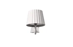 Wall lamp wall lamp modern iron acrylic decoration LED wall lamp rechargeable solution lighting fixture suitable for living room bedroom bedside study porch aisle corridor &lpar;white&rpar;