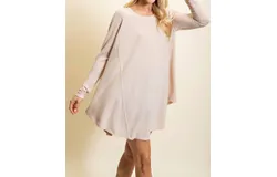 Glam I Know It Can Be Done Tunic In Beige
