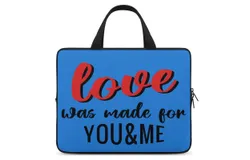 Valentine&apos;s Day Laptop Bag Women Man 10 12 13 15 17 Inch Office Notebook Travel Computer Handbag Waterproof Bag Notebook Cover