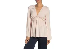 Bcbgeneration Babydoll Belted Blouse In Pink