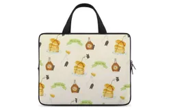 Pancake Maple Illustration Laptop Bag Women Man 10 12 13 15 17 Inch Office Notebook Travel Computer Handbag Waterproof Bag Notebook Cover