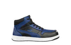 Puma Men&apos;s Frontcourt Mid Safety Work Shoes In Blue&sol;black