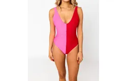 Buddylove Maley Hot One-Piece Swimsuit In Hot Pink/red
