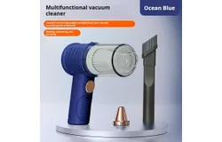 Folding car vacuum cleaner portable wireless handheld mini household large suction dust vacuum cleaner Suitable for office&comma; home&comma; car and other scenes-S683 blue &lbrack;suction and blowing dual-purpose vacuum cleaner&rcub;