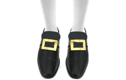 Skeleteen Colonial Buckle Costume Shoe Covers