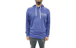 Tommy Hilfiger Long Sleeve Hoodie In Blue Ocean