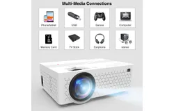New A6 Projector Home WiFi Wireless All in One Home Movie HD 4k Mini Projector