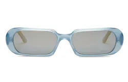 Carla Colour Ovale Sunglasses In Luminous Light Blue