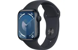 Apple Watch Series 9 GPS 41mm Aluminum Case with Midnight Sport Band  &lpar;Small&sol;Medium&rpar; - Midnight-MR8W3LW&sol;A