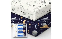 Crib Sheet for Boy Girl&comma; Premium Soft Jersey Knit Fitted Crib Sheet&comma; Safe and Snug&comma; Durable&comma; Stylish Crib Sheet&comma; 28&apos;&apos;x52&apos;&apos;x9&apos;&apos; Extra Deep Pocket