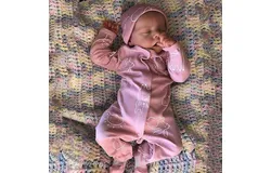 CHAREX Lifelike Reborn Baby Dolls - 18 inch Sleeping Realistic Newborn Baby Dolls&comma; Soft Cloth Body Real Baby Girl with Feeding Toy for Kids Age 3 &plus;