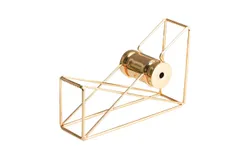 Metal Tape Dispenser Gold Desktop Adhesive Tape Cutter Office Supplies Desk Decoration for Business Commercial Shop Supermarket Office School Handcraft Gift