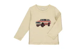 Me & Henry Boy&apos;s Cherokee Raglan Printed Tee In Beige Bronco