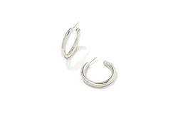 Kendra Scott Colette Hoop Earrings In Silver