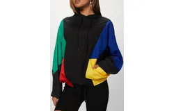 Beach Riot Stella Popover Pullover In Primary Colorblock
