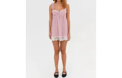 For Love & Lemons Melanie Mini Dress In Pink