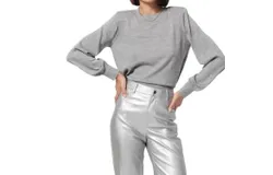 Cami Nyc Gama Sweater In Silver Metallic