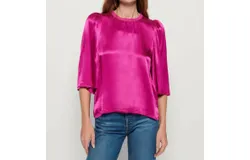Nation Ltd Donna Blouse In Magenta
