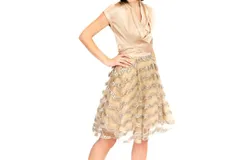 Eva Franco Relis Skirt In Tan