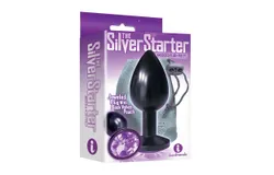 The 9&apos;s Silver Starter Black Plug Violet