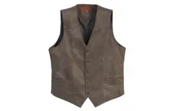 Gioberti Men&apos;s 5 Button Faux Suede Vest