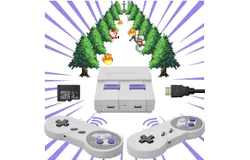 Retro Mini Game Console&comma; Preloaded 1700&plus; 8 & 16 Bit Classic Video Games&lpar;No Repeat&rpar;&comma; HDMI TV Output&comma; 4GB TF Card Rom Copy&comma; 2 Cable Less Controllers&comma; Gift of Childhood Memories