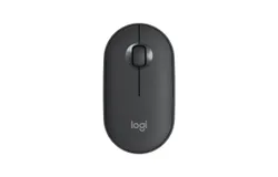 Logitech Pebble Wireless Mouse with Bluetooth or 2&period;4 GHz Receiver&comma; Silent&comma; Slim Computer Mouse with Quiet Clicks&comma; for Laptop&sol;Notebook&sol;iPad&sol;PC&sol;Mac&sol;Chromebook
