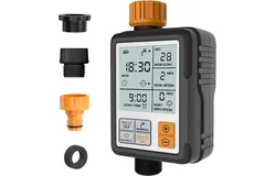 Hose Timer&comma; Water Timers for Hoses Programmable&comma; Sprinkler Timer with Rain Delay &sol; Child Lock &sol; Auto & Manual Watering Mode&sol;IP65 Waterproof&comma; 3" Large Screen Irrigation Timer for Garden