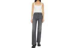 Mother Patch Pocket Twister Sneak Jeans In Up In Smoke