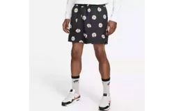 Nike Men&apos;s Essentials Flow Shorts In Black With Daisy Print