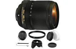 Nikon AF-S DX NIKKOR 18-140mm f&sol;3&period;5-5&period;6G ED VR Lens &plus; 67mm UV Filter &plus; Rear & Front Lens Cap &plus; Tulip Lens Hood &plus; Lens Cap &plus;  Lens Cap Holder