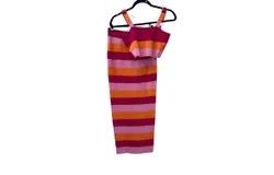 The Vintage Shop Women&apos;s Top And Skirt Set In Fuchsia&sol;multi