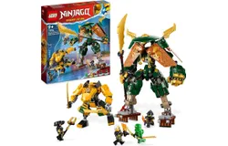 LEGO NINJAGO Lloyd and Arin’s Ninja Team Mechs Building Toy Set&comma; Featuring 2 Battle Mechs and 5 Minifigures&comma; Gift for Imaginative Boys and Girls Ages 9&plus; Who Love Ninja Adventures&comma; 71794