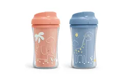 NUK Insulated Cup-like Rim Toddler Sippy Cup&comma; 9 oz&comma; 2 Pack