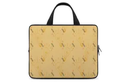 Adhd-Light Bulb&comma; Yellow Laptop Bag Women Man 10 12 13 15 17 Inch Office Notebook Travel Computer Handbag Waterproof Bag Notebook Cover